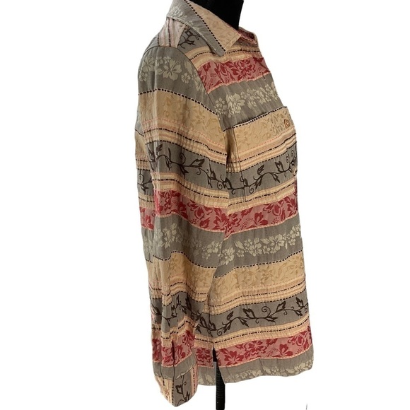 🎉 SALE Alfred Dunner Embroidered Chambray Jacket - Picture 3 of 5